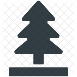 256x256 Pine Icon Of Glyph Style