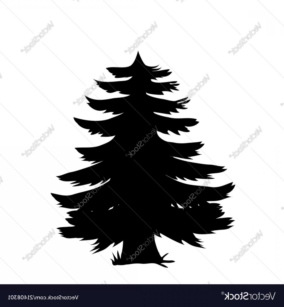 1200x1296 Black Silhouette Of Pine Tree Icon Isolated On Vector Cqrecords