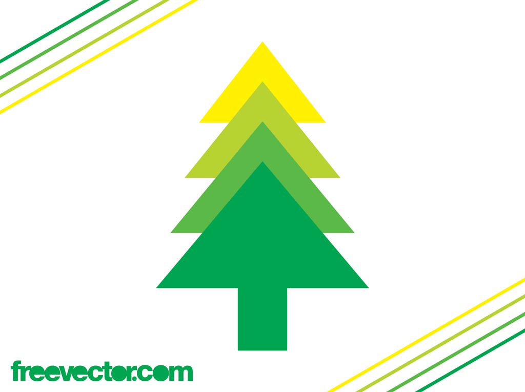 1024x765 Evergreen Tree Icon Vector Art Graphics