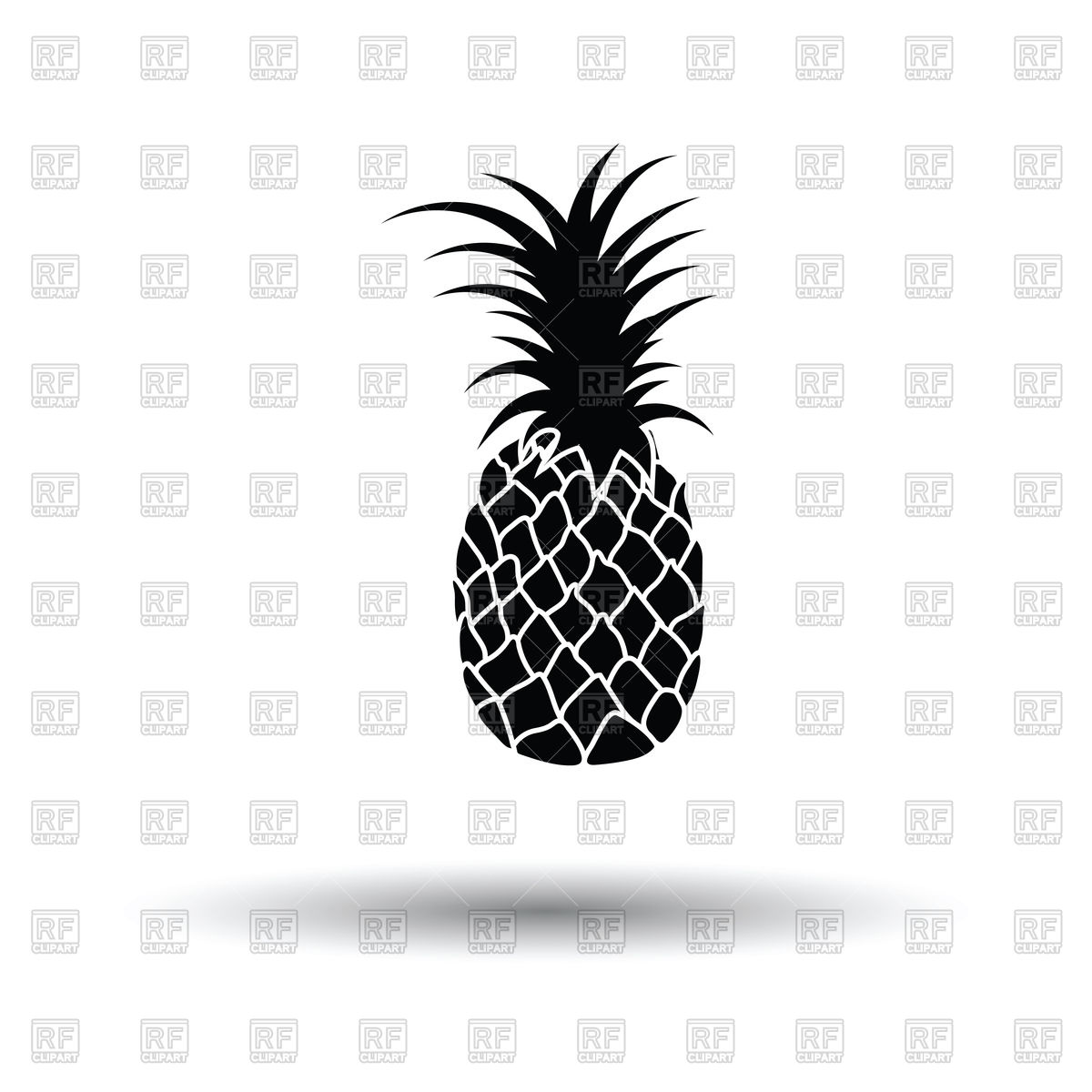 1200x1200 Pineapple Icon Vector Image Of Signs, Symbols, Maps Angelp