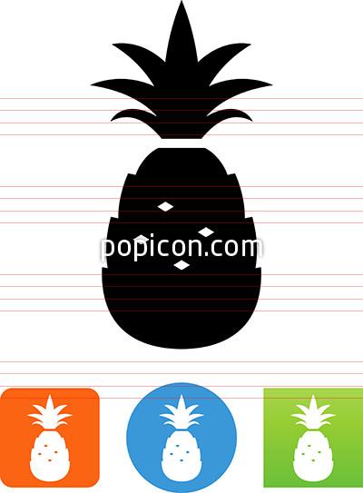 400x543 Vector Pineapple Icon
