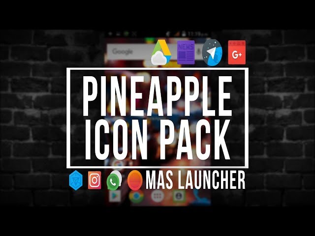 640x480 Pineapple Icon Pack, Mas Launcher Para Android