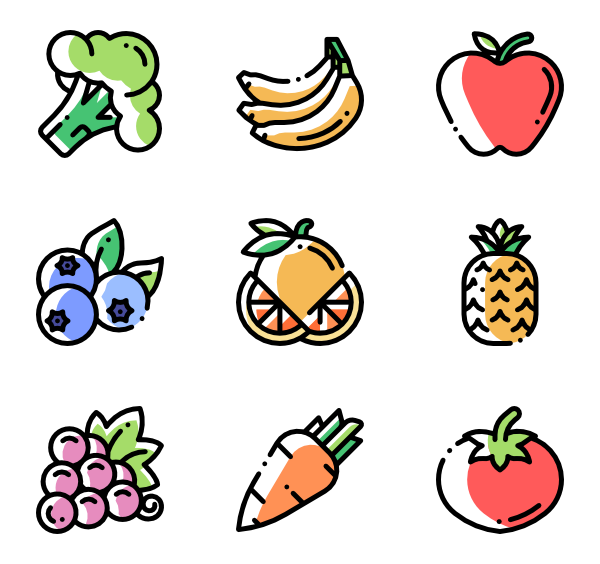 600x564 Pineapple Icons