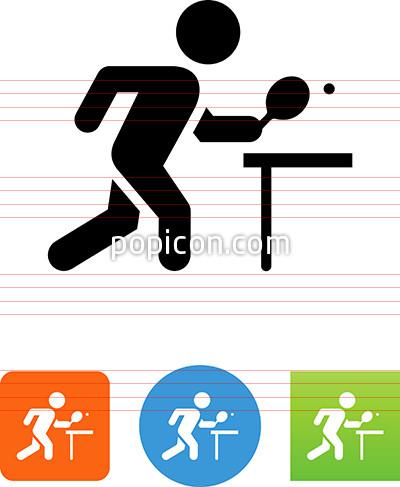 400x487 Ping Pong Player Icon