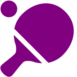 256x256 Free Purple Ping Pong Icon