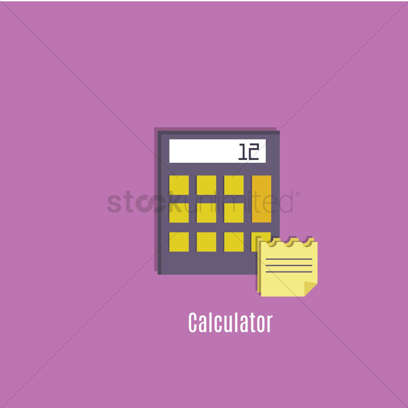1300x1300 Calculator Icon Vector Image