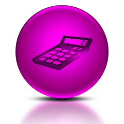 256x256 Pink Calculator Icon Images
