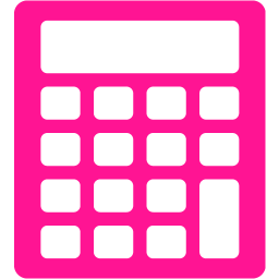 256x256 Deep Pink Calculator Icon