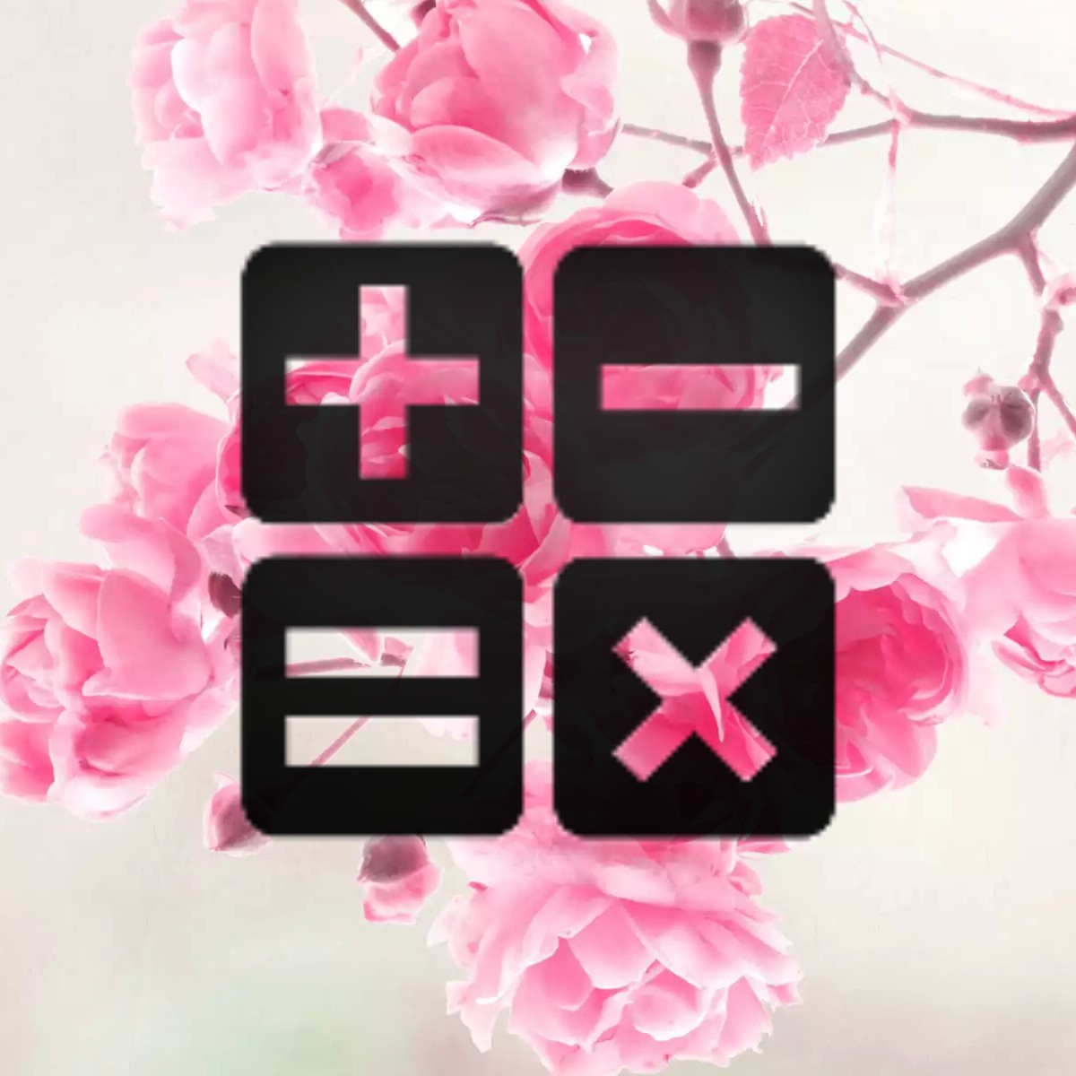 1200x1200 Calculator Icon Calculator Icon Pink Flower