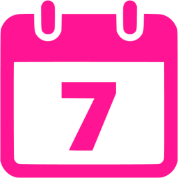 256x256 Deep Pink Calendar Icon