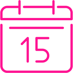 256x256 Deep Pink Calendar Icon
