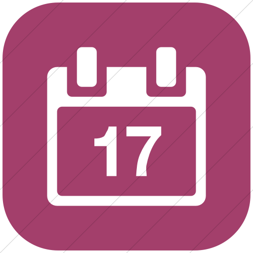 512x512 Iconsetc Flat Rounded Square White On Pink Broccolidry Calendar Icon
