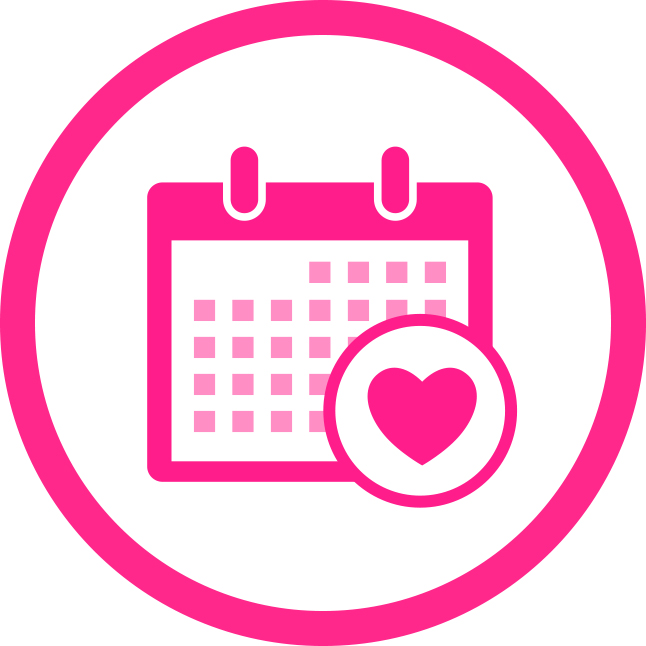 Pink Calendar Icon at Collection of Pink Calendar