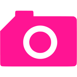 256x256 Deep Pink Camera Icon