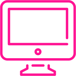256x256 Deep Pink Desktop Icon