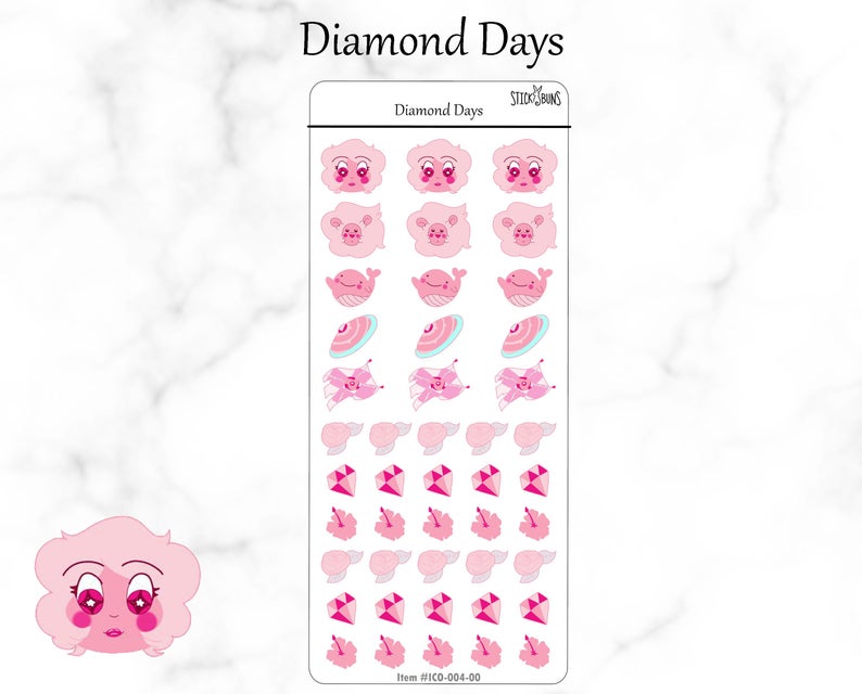 794x640 Pink Diamond Icon Stickers Steven Universe Stickers Deco Etsy