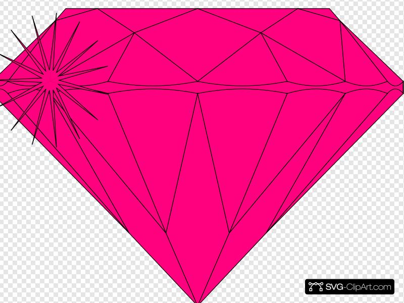 800x600 Pink Diamond Sparkle Clip Art, Icon