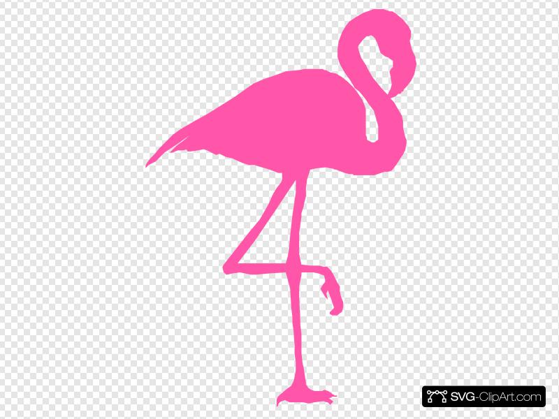 800x600 Pink Flamingo Clip Art, Icon