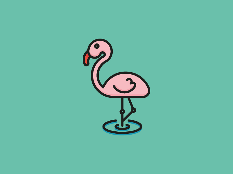 800x600 Pink Flamingo Icon