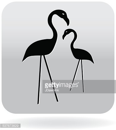 390x440 Pink Flamingo Icon Premium Clipart
