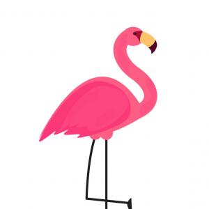 300x300 Cute Pink Flamingo Icon Vector Newwaysys