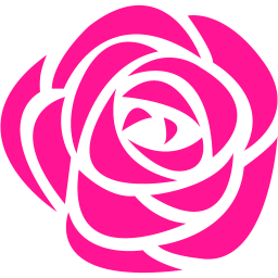 256x256 Deep Pink Rose Icon