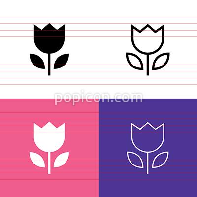 400x400 Flower Icon Set