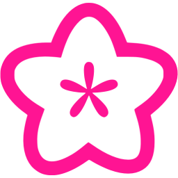 256x256 Deep Pink Flower Icon