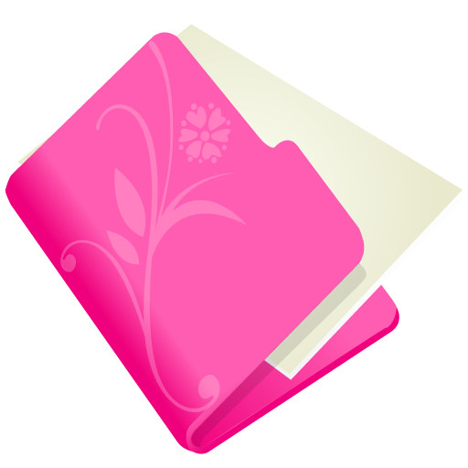 512x512 Folder Flower Pink Icon Flowered Folder Iconset Dapino