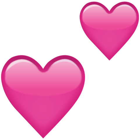 480x480 Download Two Pink Hearts Emoji Icon Emoji Island