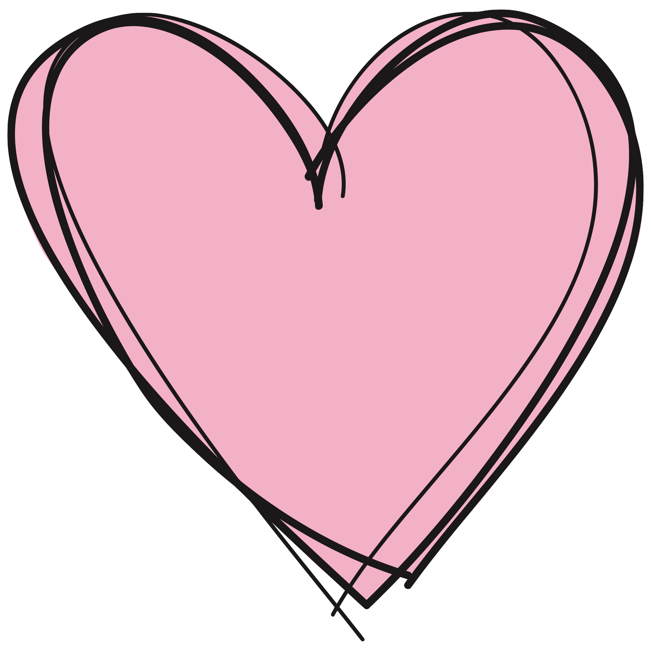 2126x2126 Pink Heart Png