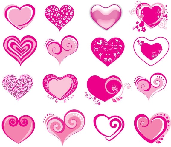 572x493 Pink Heartshaped Icon Vector Free Vector In Adobe Illustrator