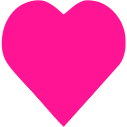 256x256 Deep Pink Heart Icon