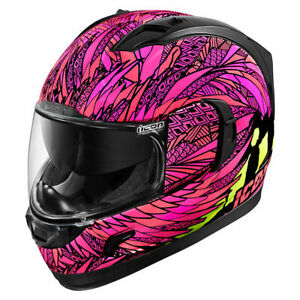 300x300 Icon Alliance Gt Bird Strike Motorcycle Helmet Pink Ebay