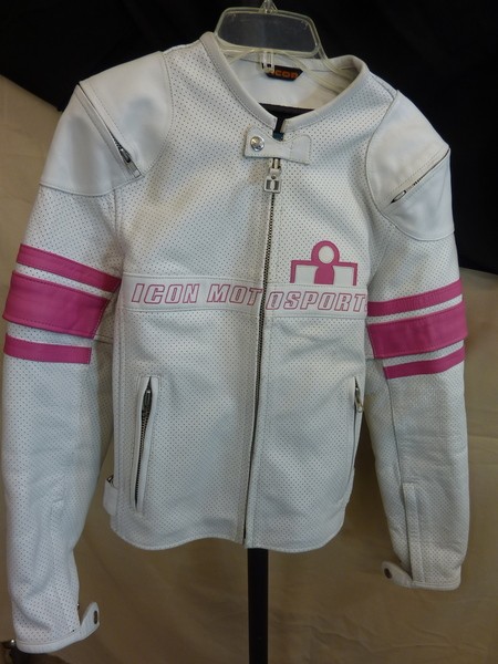 450x600 Sz S White Pink Icon Women's Pursuit Jacket