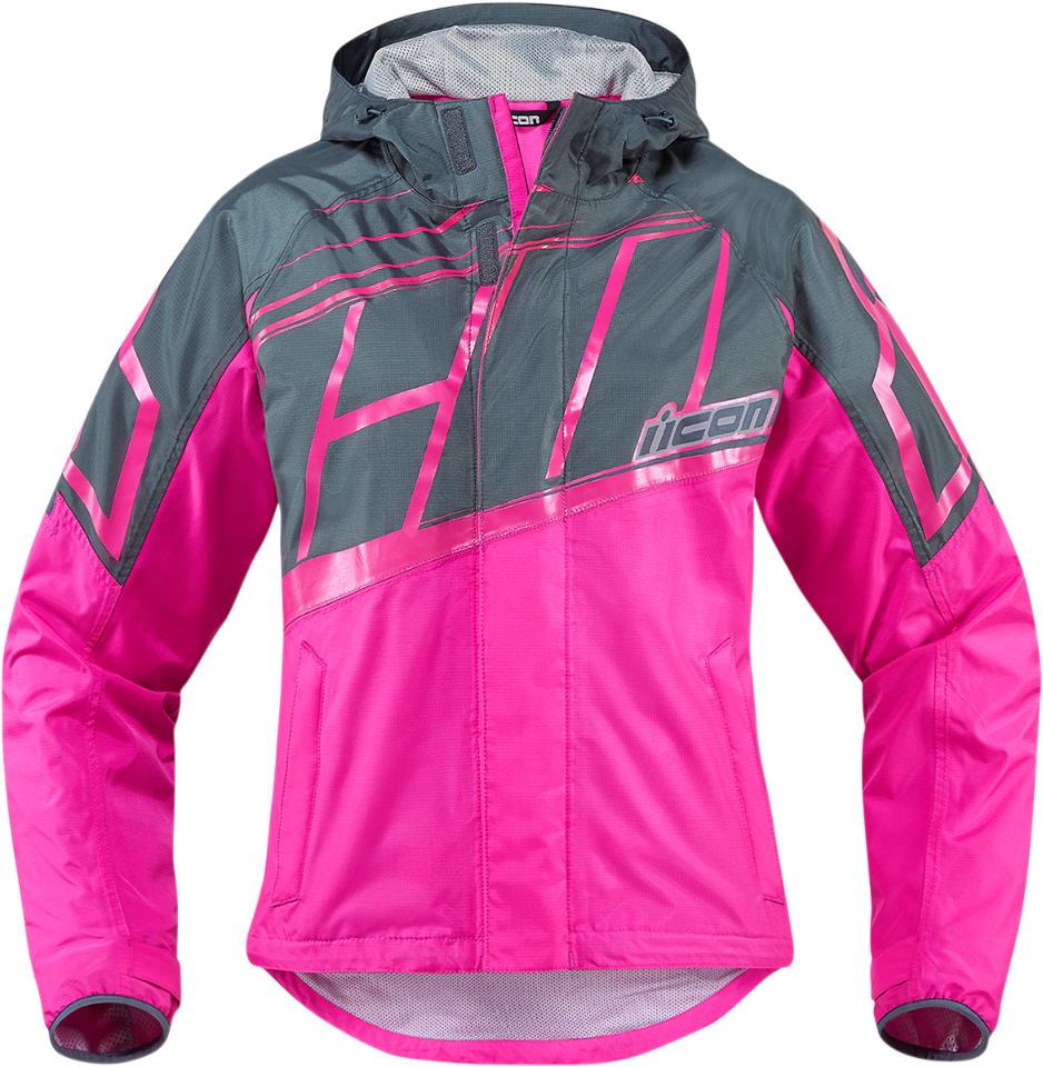 938x960 Womens Icon Pink Textile Pdx Motorcycle Riding Rain Jacket