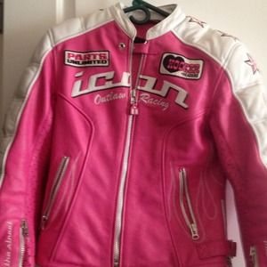 300x300 Icon Jackets Coats Womens Leather Riding Jacket Size Small