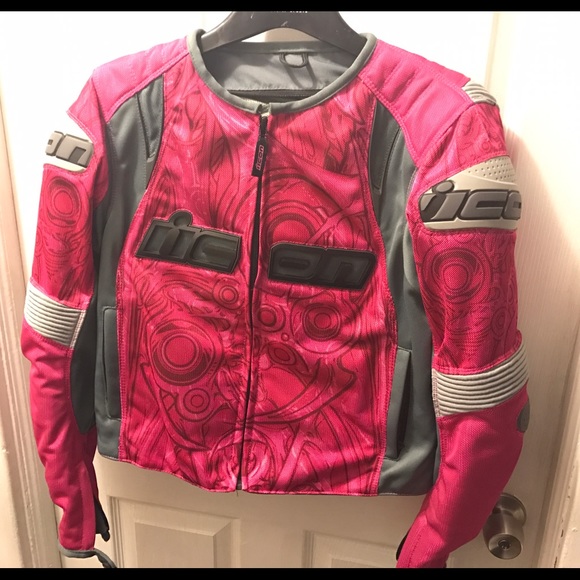 580x580 Icon Jackets Coats Pink Womens Motorcycle Jacket Poshmark