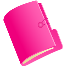 256x256 Document Folder Pink Icon