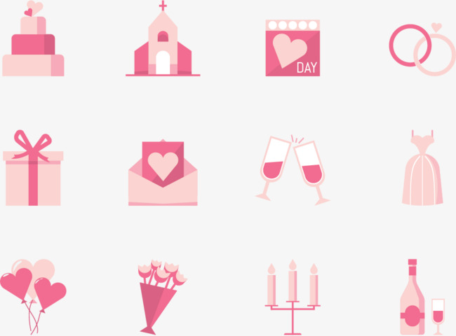 650x480 Download Free Png Romantic Pink Icon, Romantic Wedding, Wedding