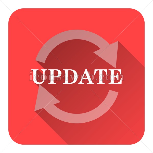 Update Flat Icon With Long Shadow Vector 600x600 Update Flat Icon With Long Shadow Vector
