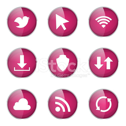 Web Internet Social Pink Vector Button Icon Design Set Stock 440x440 Web Internet Social Pink Vector Button Icon Design Set Stock