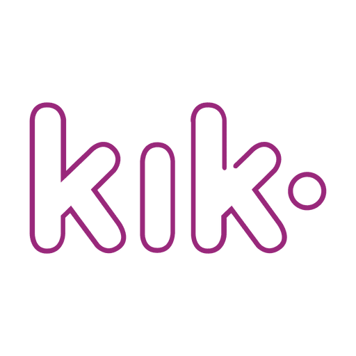512x512 Purple Kik Line Icon