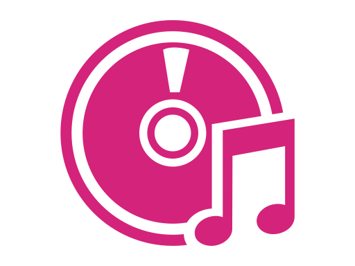 Pink Music Icon at Vectorified.com | Collection of Pink Music Icon free ...