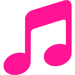 256x256 Deep Pink Music Icon