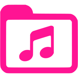 256x256 Deep Pink Music Icon