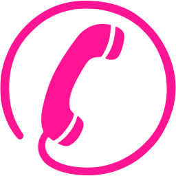 256x256 Deep Pink Phone Icon