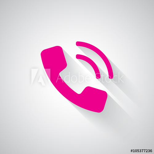 Pink Phone Icon at Vectorified.com | Collection of Pink Phone Icon free ...