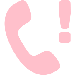 256x256 Pink Missed Call Icon