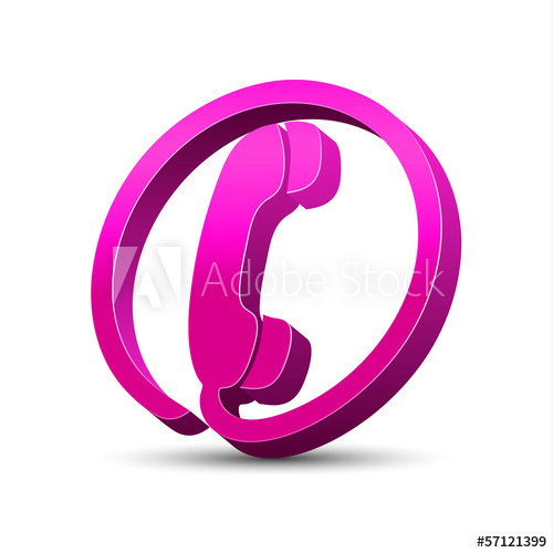 500x500 Pink Phone Icon